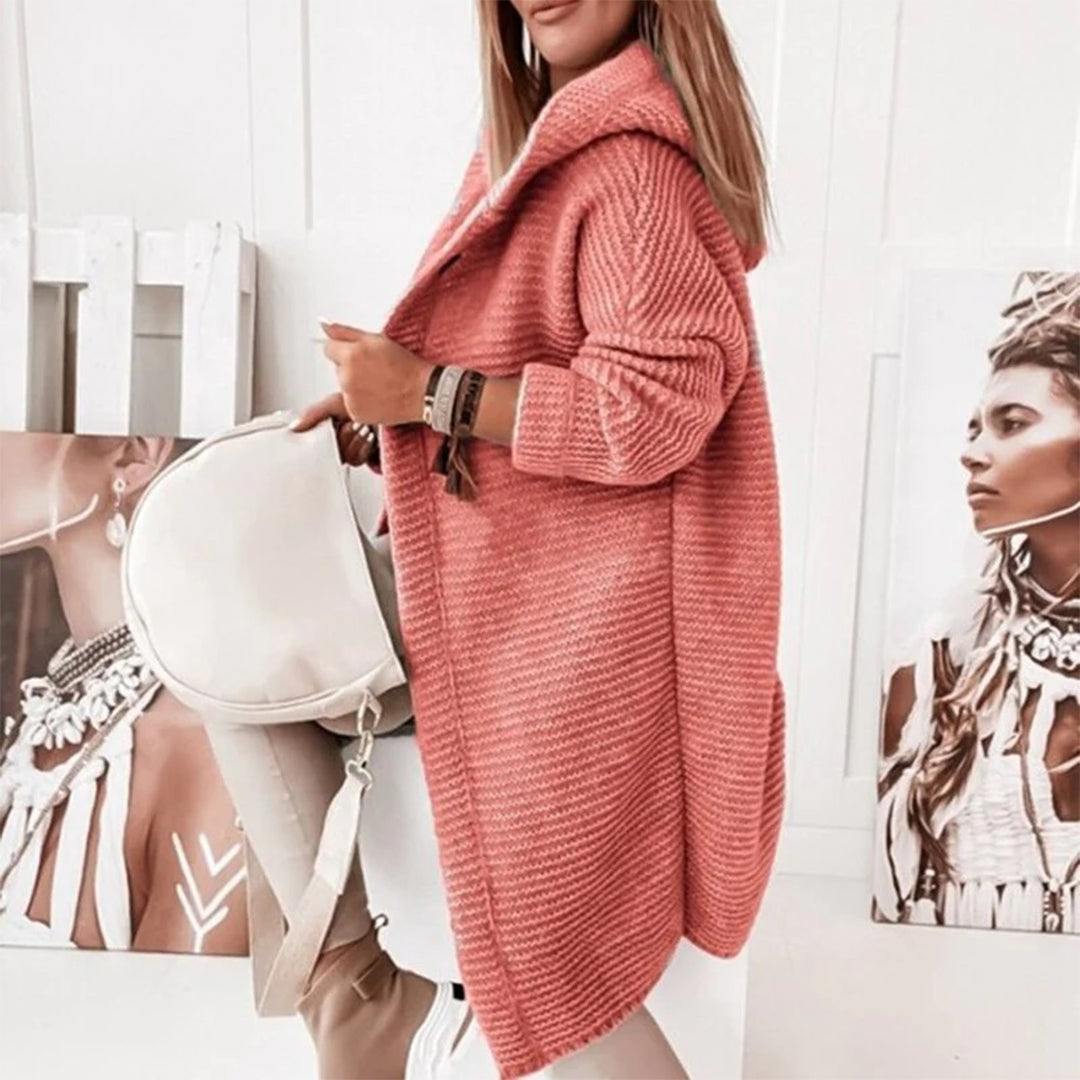 Ava Women's Cardigan | Cozy Hooded Design 6