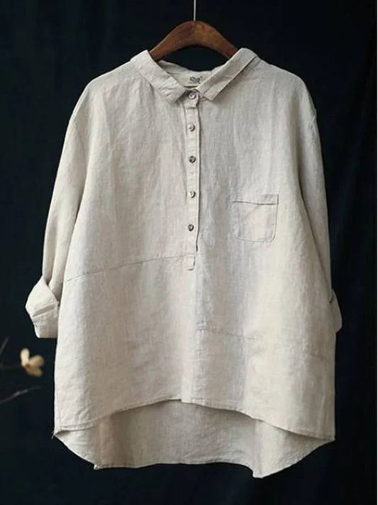 Ava Women's Oversized Blouse | Casual Long Sleeve, Loose Fit 1