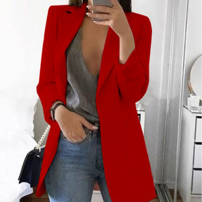 Bella Women's Black Blazer | Structured Fit, Versatile Styling 7