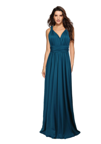 Bella Women's Maxi Dress | Backless Wrap Design 11
