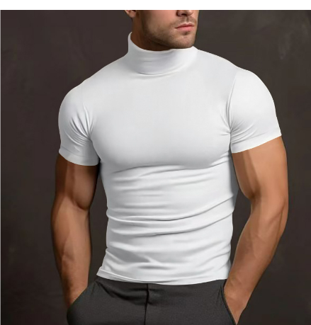Brayan Men's Turtleneck T-Shirt | Fitted Casual Style 5