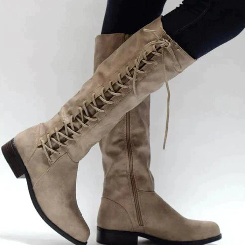 Brianna Women's Knee High Boots | Lace-Up, Winter-Ready 2