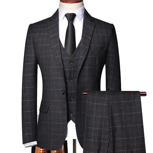 Brixton Men's Suit | Windowpane Plaid, Tailored Fit 1