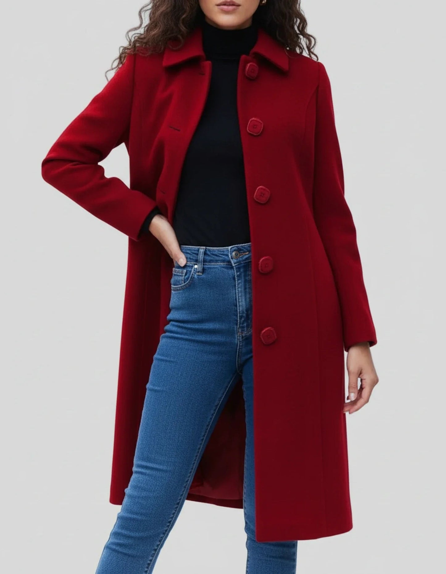 Cleo Women's Trench Coat | Classic Single-Breasted Design for Winter 6