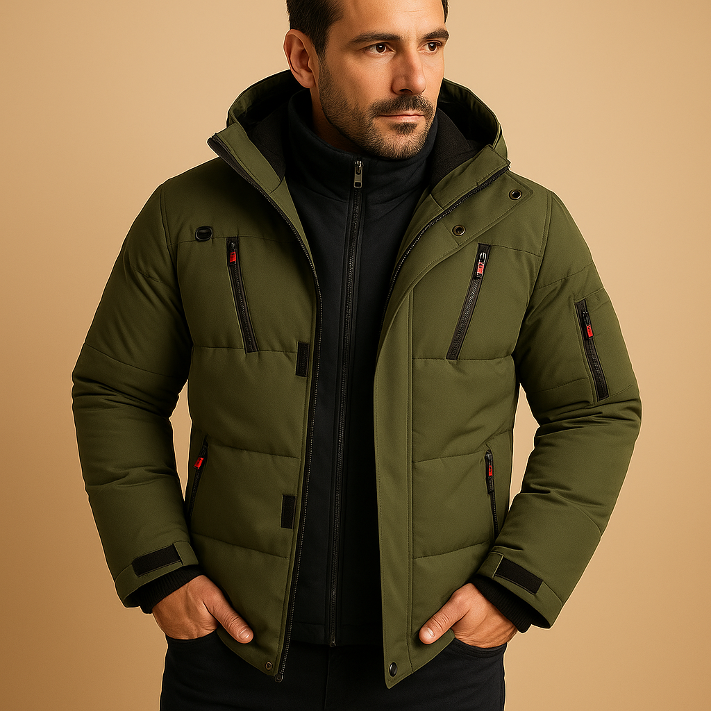 Cris Men’s Heavy-Duty Winter Jacket | Insulated, Hooded 4