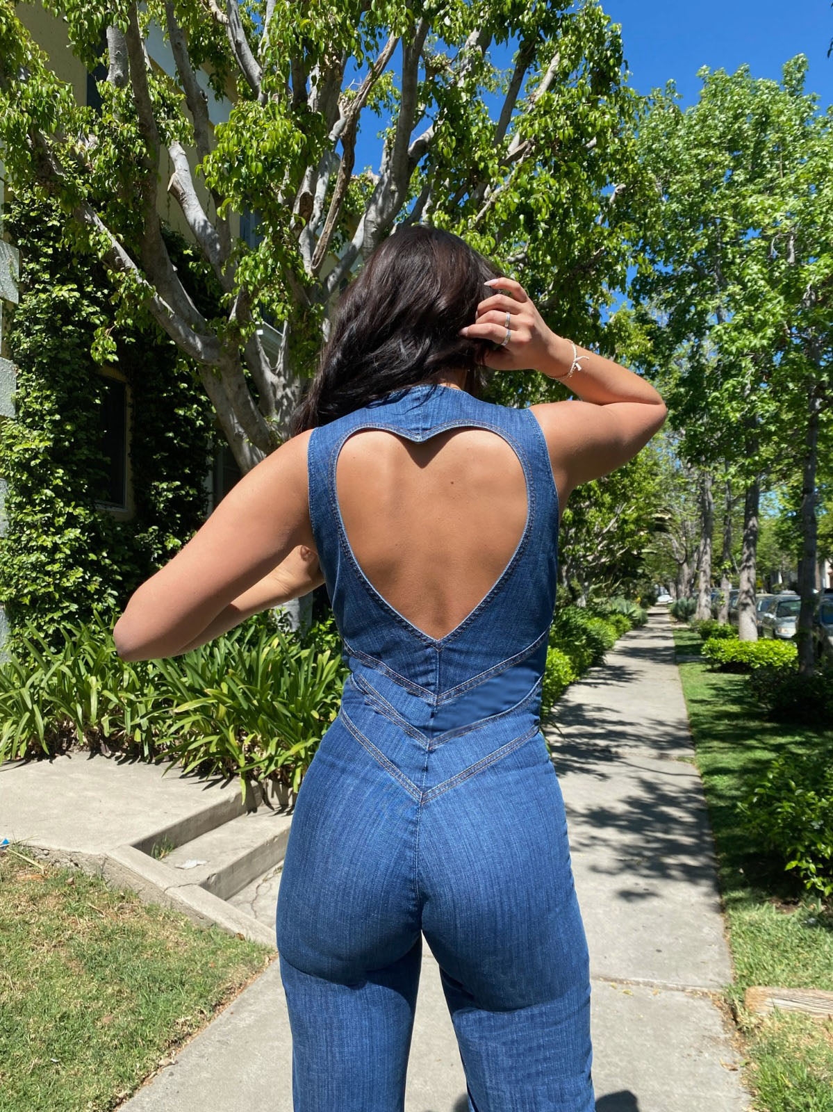 Daisy Women's Denim Jumpsuit | Vintage-Inspired, Fitted 4