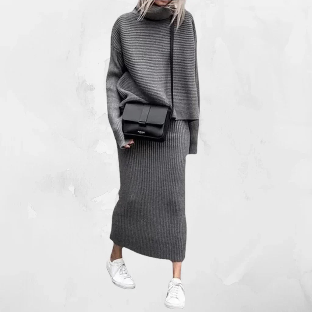 Daisy Women's Knit Sweater and Skirt Set | Cozy Elegance 4
