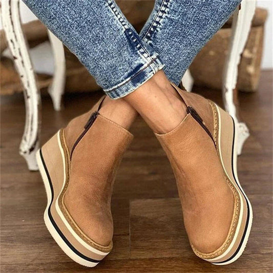 Daisy Women's Wedge Heel Ankle Shoes | Everyday Comfort 1