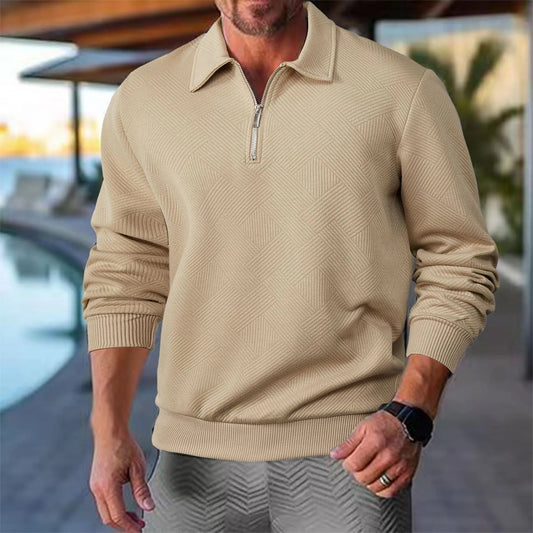 Dante Men's Quarter Zip Top | Premium Textured Fabric 1