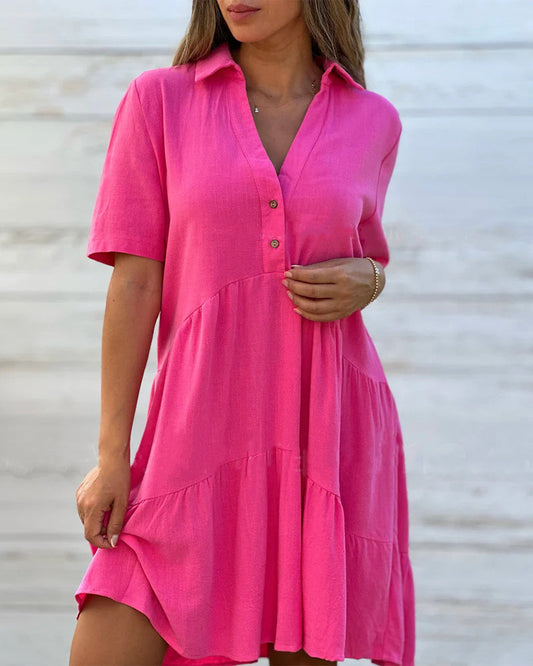 Ella Women's Mini Shirt Dress | Relaxed Fit, Versatile Style 1
