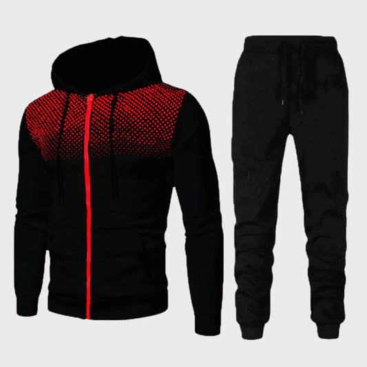 Ethan Men's Hoodie Tracksuit | Unique Dotted Design 1