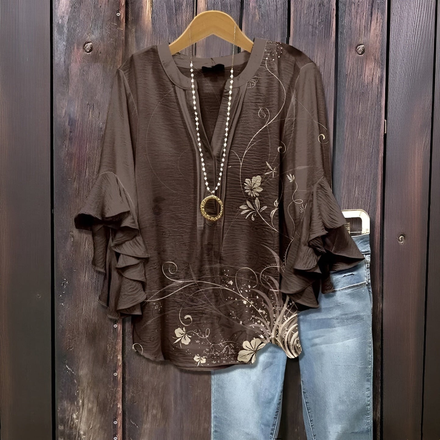Evelyn Women's Blouse | Premium Breathable Fabric for Summer Elegance 12