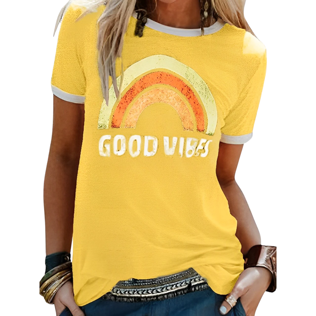 Evelyn Women's Crew Neck T-Shirt | Casual Comfort, Versatile Style 7