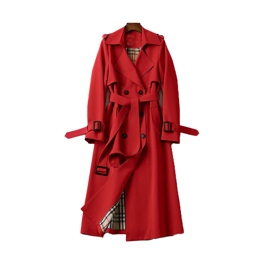 Evelyn Women's Trench Coat | Classic Double-Breasted, Adjustable Belt 5