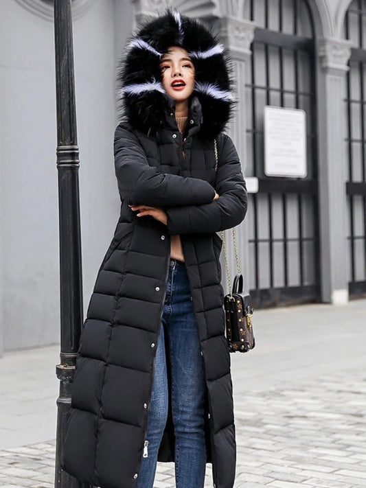 Gina Women's Long Puffer Coat | Insulated, Chic Winter Outerwear 1