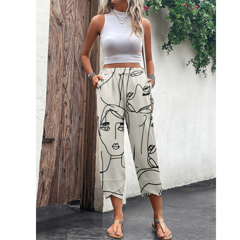 Gina Women's Shorts | Graphic Print, Relaxed Fit 2