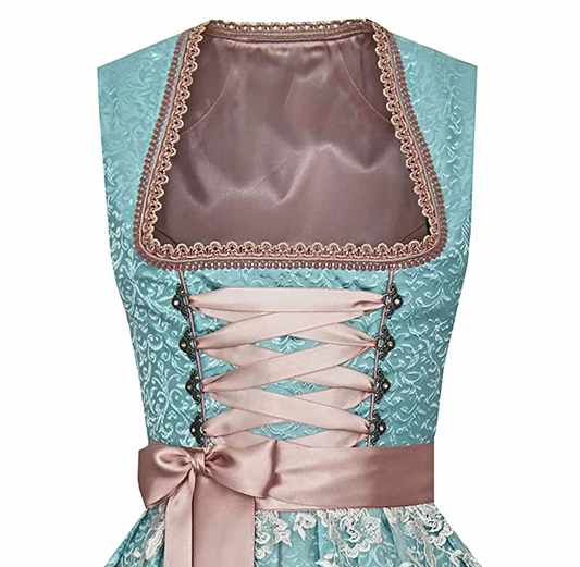 Heidi Women's Dirndl Costume | Satin Fabric, Traditional Design 1