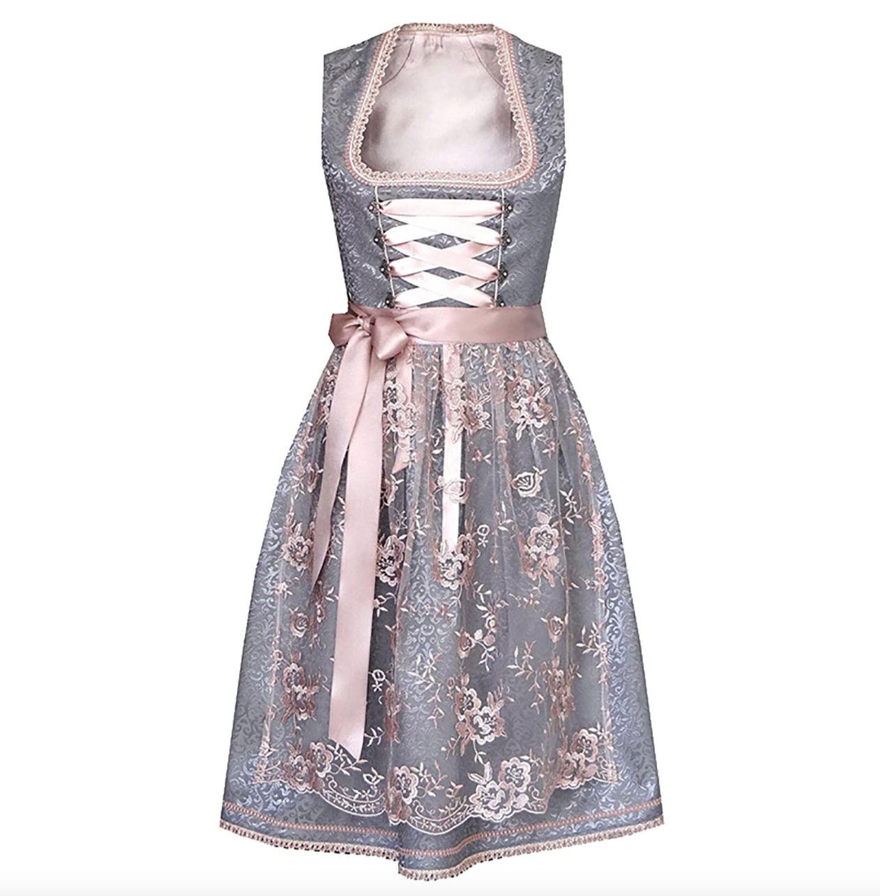 Heidi Women's Dirndl Costume | Satin Fabric, Traditional Design 2