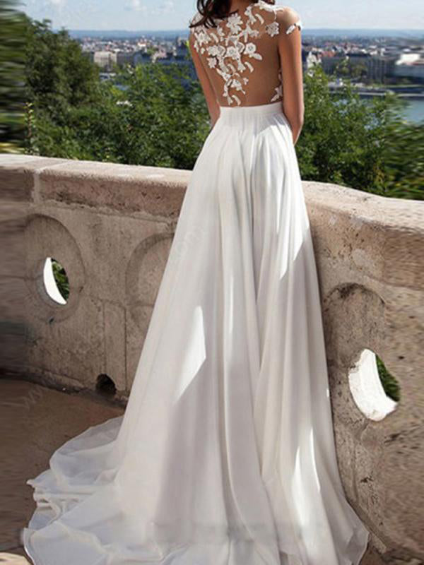 Hera Women's Evening Dress | Elegant Lace, Backless V Neck 2