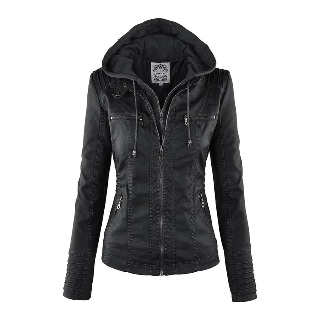 Hera Women's Weatherproof Jacket | PU Leather, Elegant Design 10
