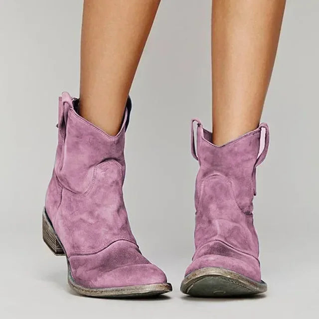 Holly Women's Cowboy Ankle Boots | Vintage Style, Comfortable Fit 4