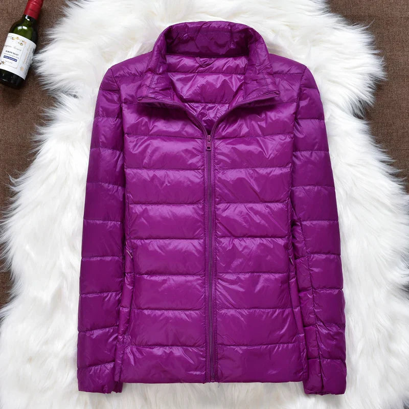 Holly Women's Puffer Jacket | Ultralight Down with Hood, Travel-Friendly 18