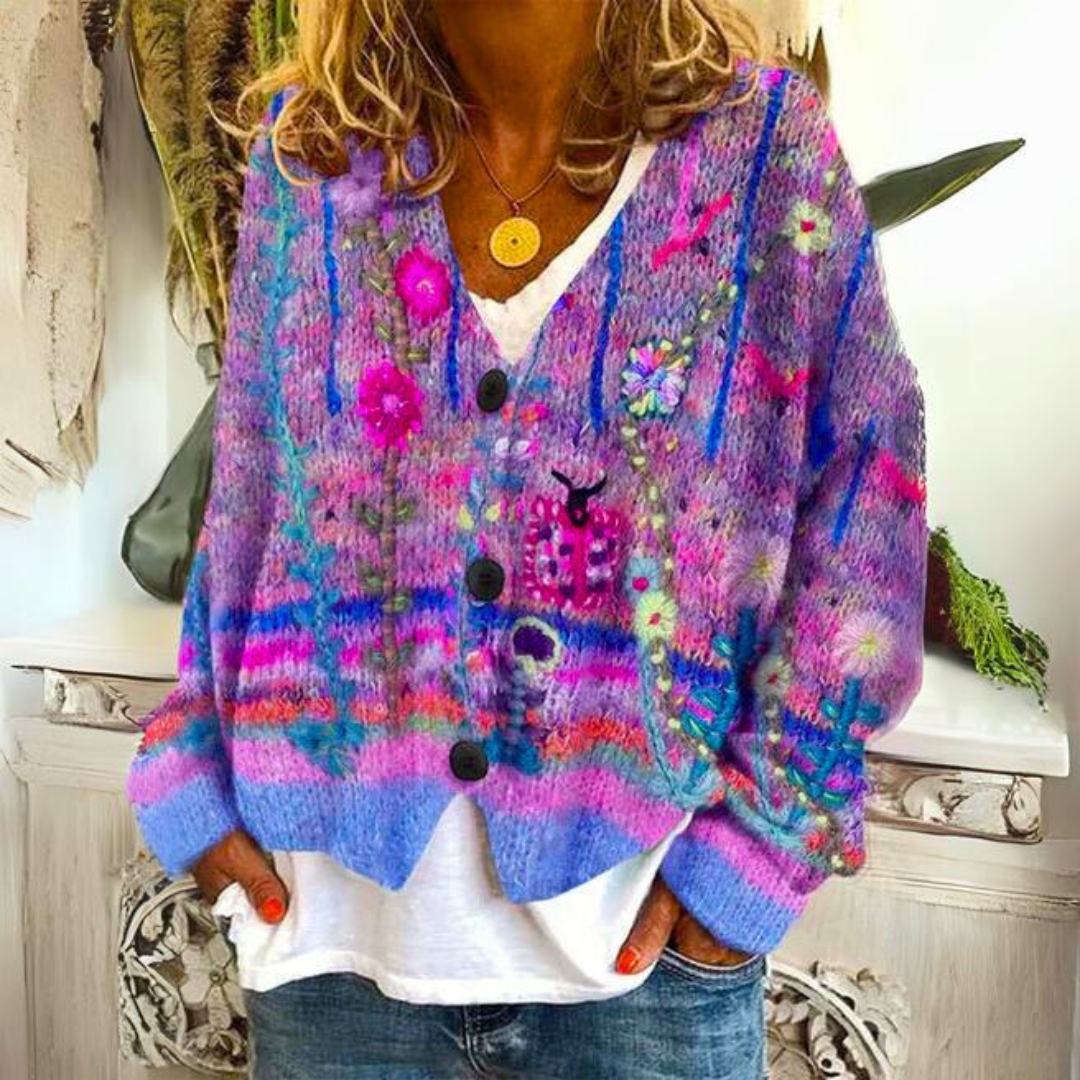 Ivy Women's Sweater | Soft Knit, Colorful Design 3