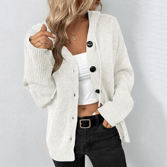 Jade Women's Long Cardigan | Thick Knit, Timeless Style 1