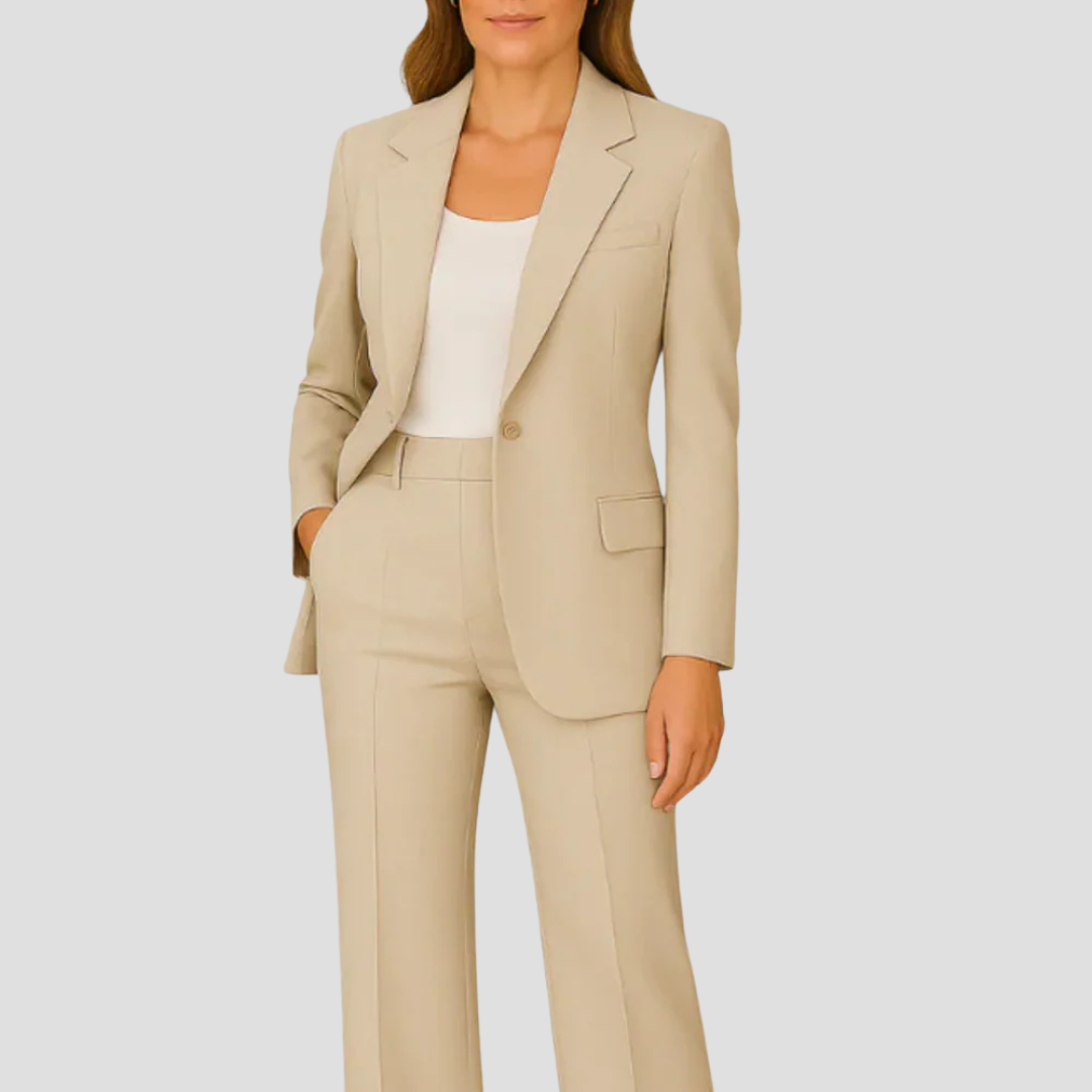 Jade Women's Suit Set | Tailored Long Blazer Design 6