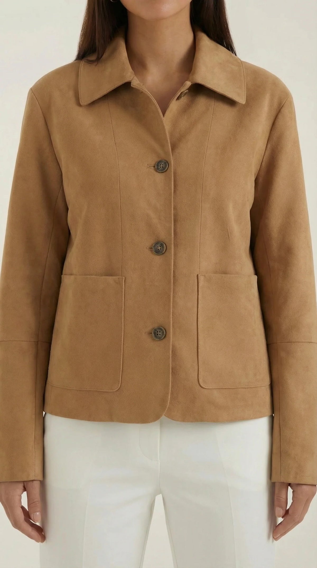 Jara Women's Short Jacket | Lightweight Button Fastening, Casual 4