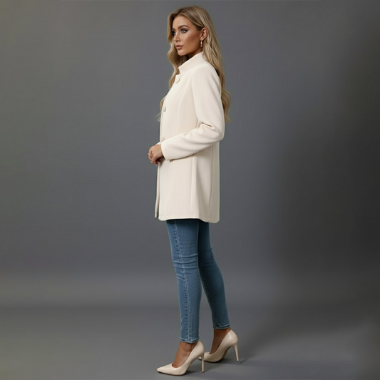 Jasmine Women's Winter Coat | Elegant Design with Button Details 1