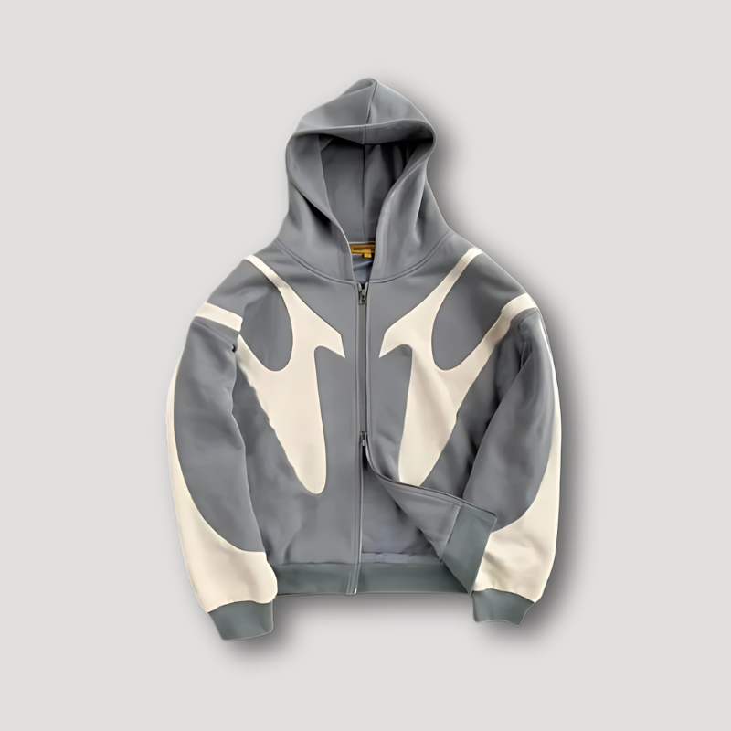 Jasper Men's Graphic Hoodie | Full-Zip Design, Urban Style 2
