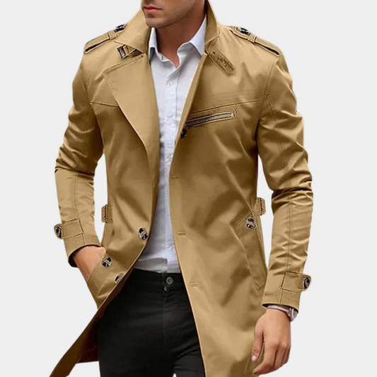 Jasper Men's Trench Coat | Elegant Winter Protection 1