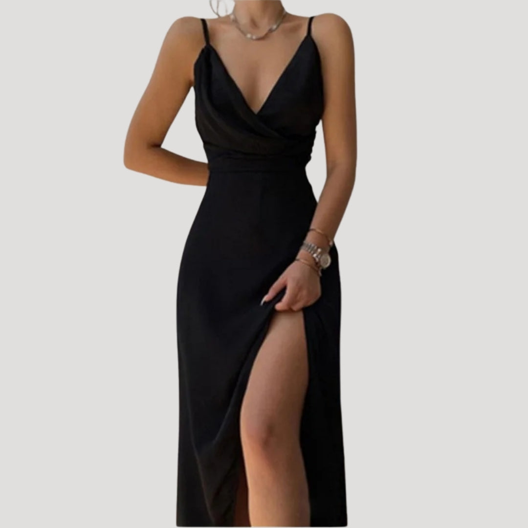 Kara Women's Maxi Dress | Elegant Slit Design for Formal Events 6