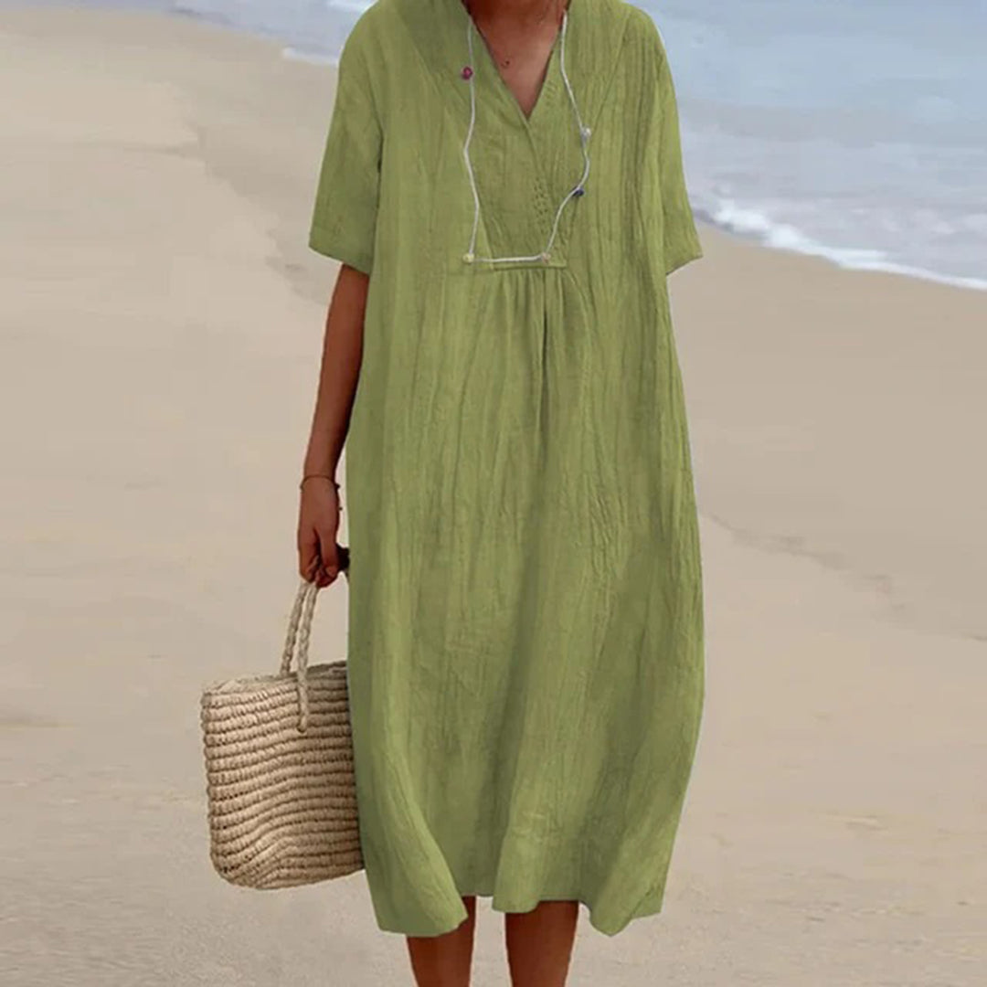 Kara Women's Midi Dress | Soft, Breathable Fabric, Summer Style 11