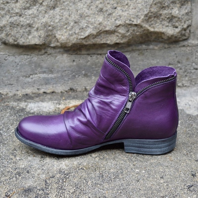 Kara Women's Vintage Short Boots | Classic Design, Comfortable Fit 5