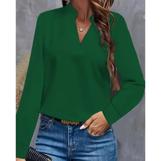 Lara Women's Blouse | V-Neck, Modern Style 1