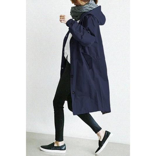 Lara Women's Long Trench Coat | Wind-Resistant, Stylish 1