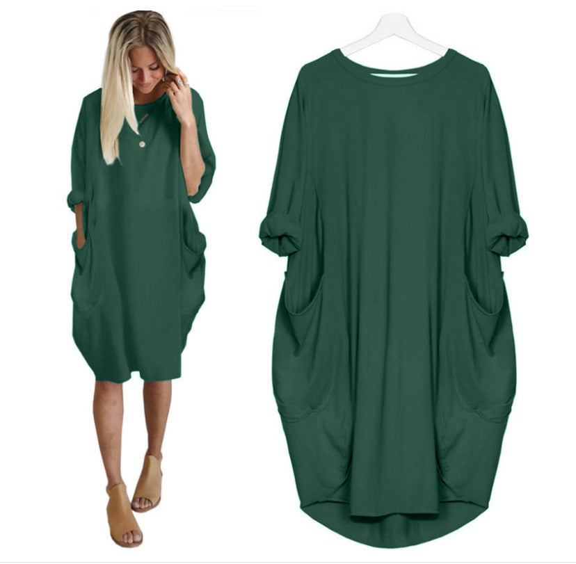 Lina Women's Midi Dress | Relaxed Fit, Casual Chic 10