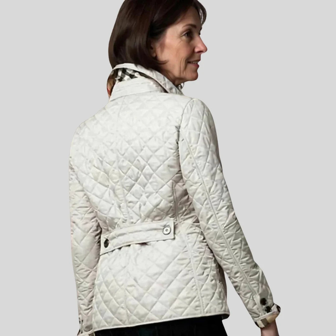 Liora Women's Coat | Lightweight Quilted Design, Elegant Collar 5
