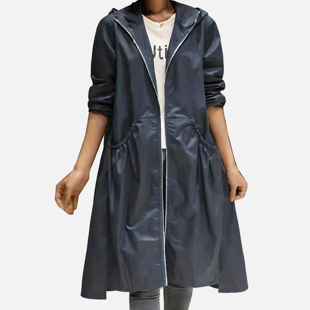 Liora Women's Raincoat | Lightweight Waterproof Hooded Design 5
