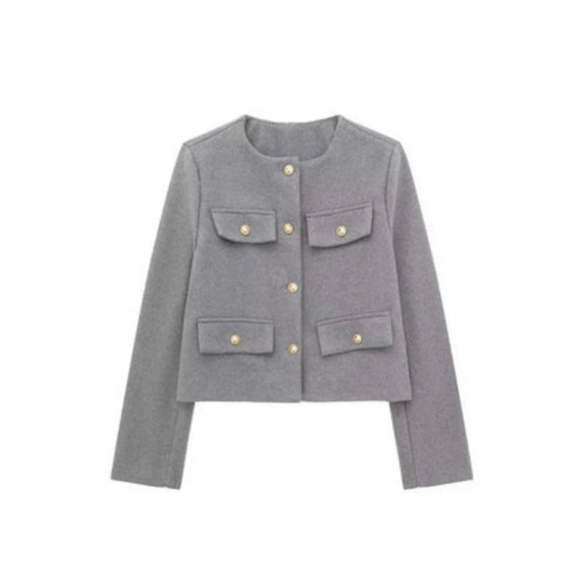 Liora Women's Short Jacket | Structured Silhouette, Decorative Buttons 6