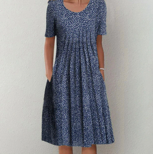 Luna Women's Midi Dress | Vibrant Prints, Casual Elegance 1