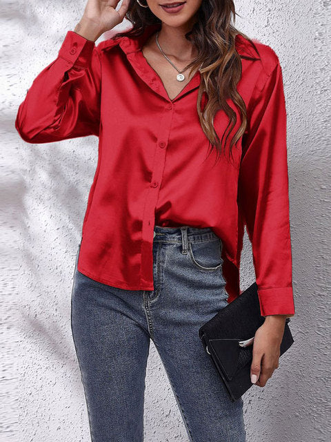 Luxe Women's Long-Sleeved Shirt | Elegant Design 16