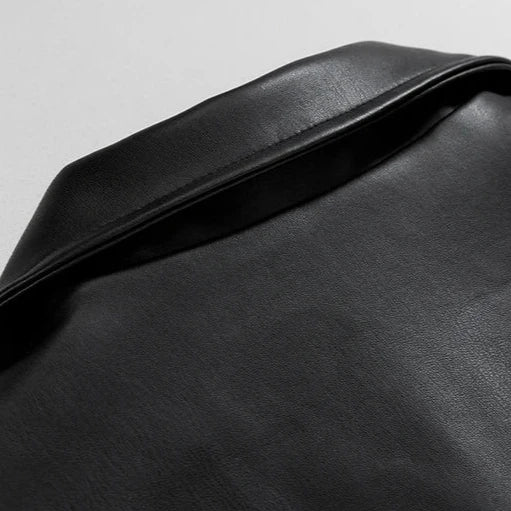 Maverick Men's Jacket | Oversized Leather, Streetwear Style 5