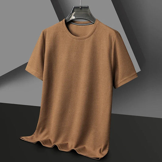 Max Men's T Shirt | Textured Fabric, Casual Short Sleeve 1
