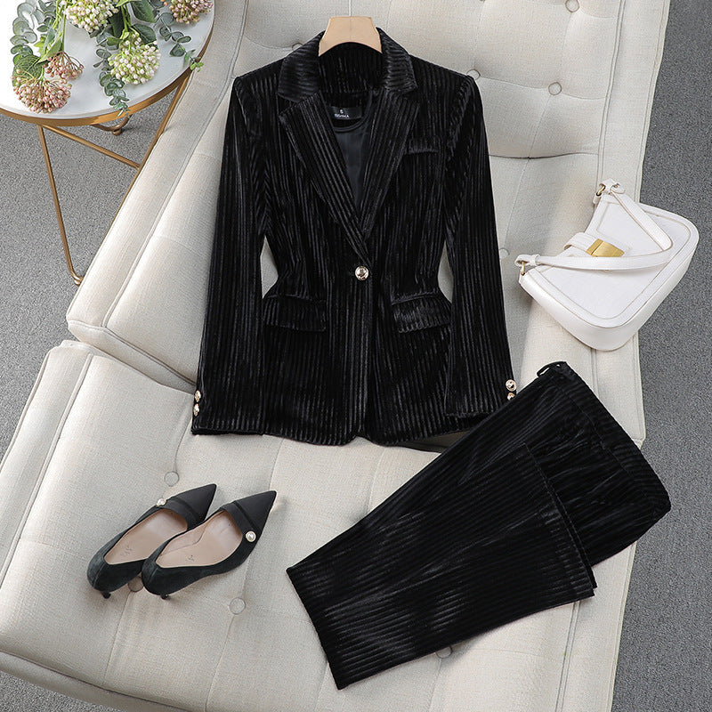 Mia Women's Suit | Tailored Long Blazer Set, Elegant Design 3