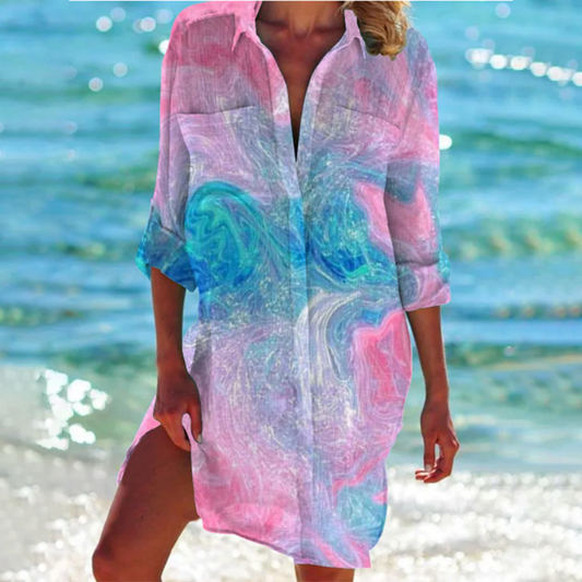 Mira Women's Beach Shirt | Vibrant Colors, Airy Fit 1