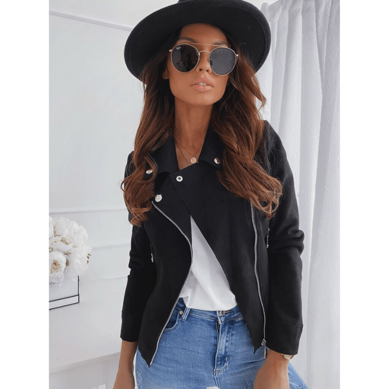 Mira Women's Jacket | Modern Long Sleeve with Zipper 8