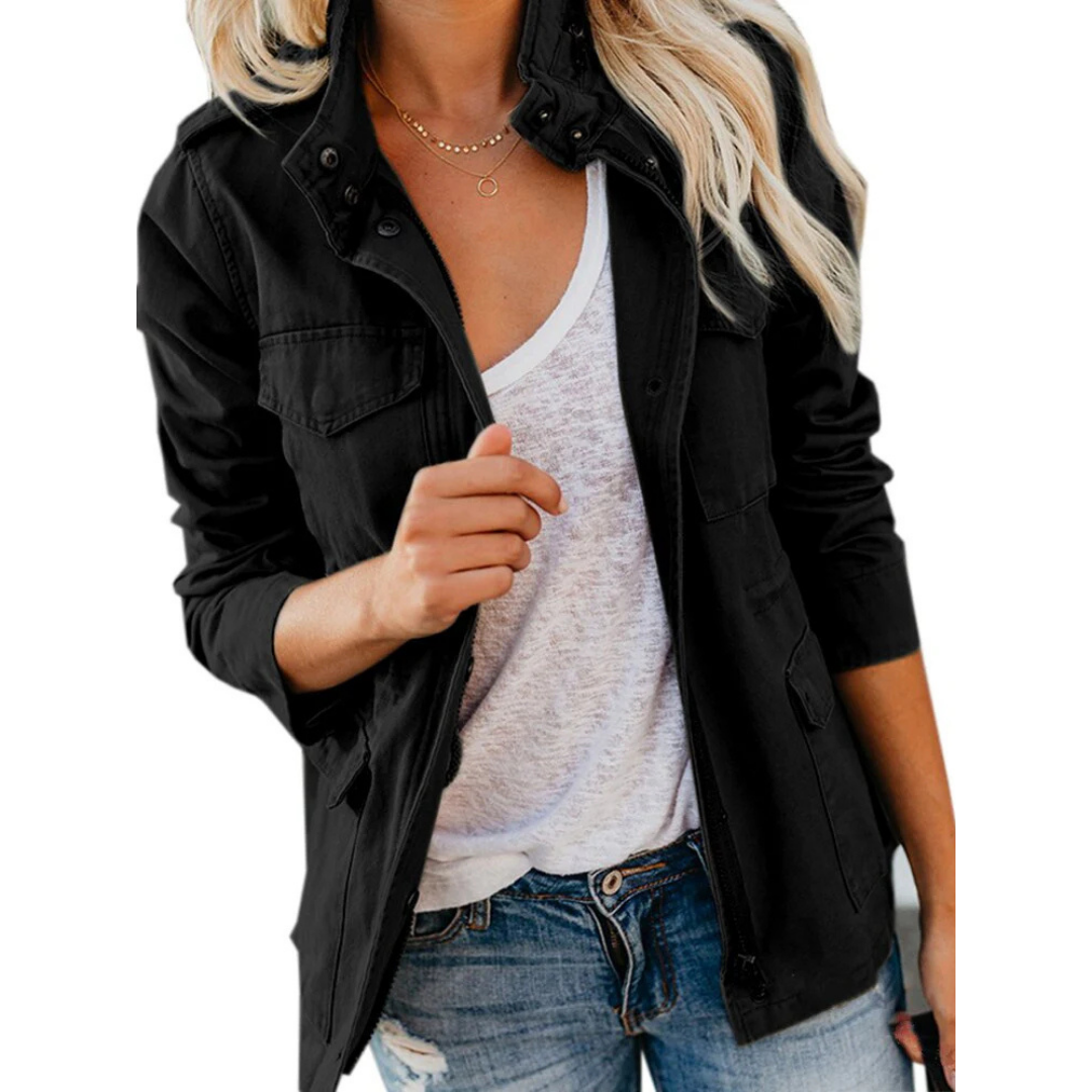Mira Women's Jacket | Modern Zipper Design 6